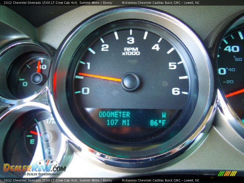 2012 Chevrolet Silverado 1500 LT Crew Cab 4x4 Summit White / Ebony Photo #14