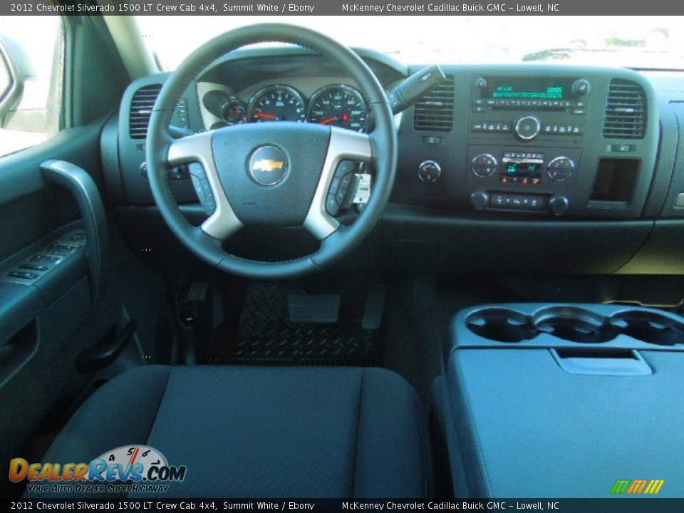 2012 Chevrolet Silverado 1500 LT Crew Cab 4x4 Summit White / Ebony Photo #16