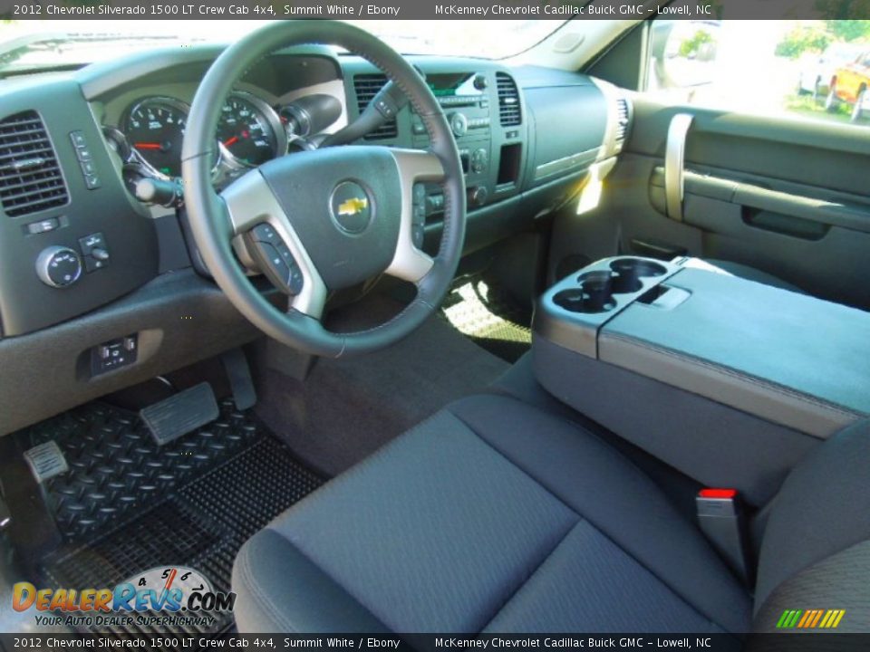 2012 Chevrolet Silverado 1500 LT Crew Cab 4x4 Summit White / Ebony Photo #25