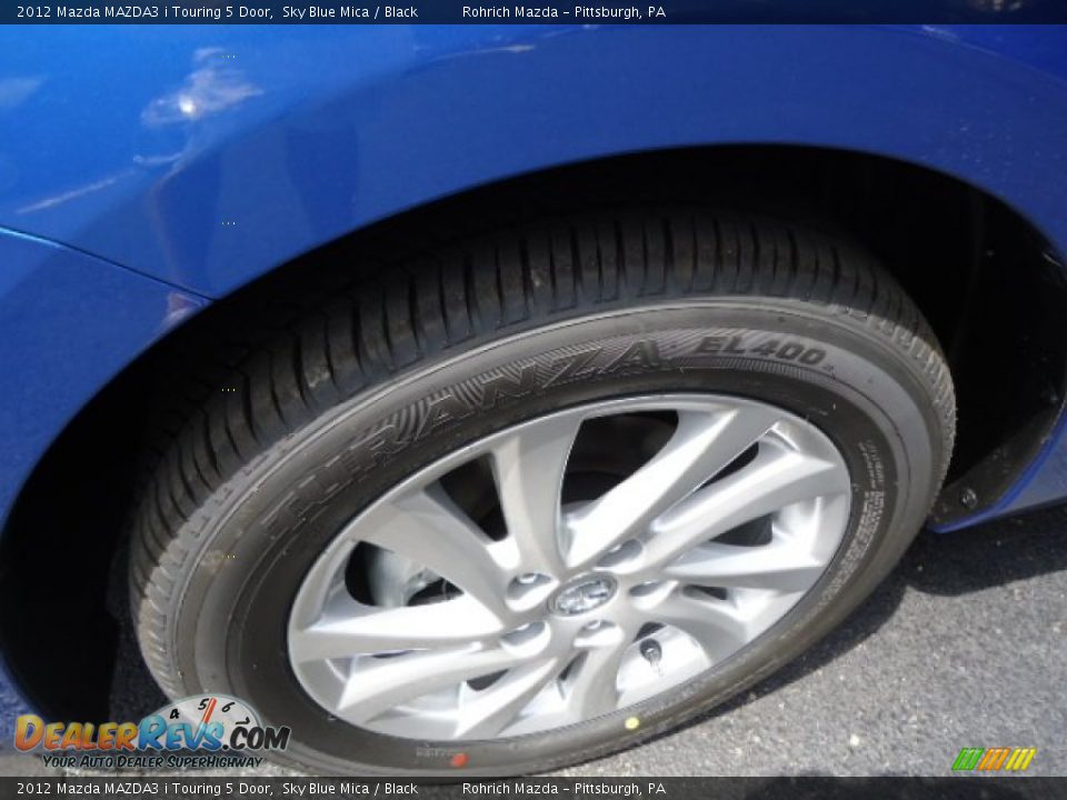2012 Mazda MAZDA3 i Touring 5 Door Sky Blue Mica / Black Photo #9