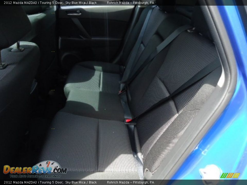2012 Mazda MAZDA3 i Touring 5 Door Sky Blue Mica / Black Photo #11
