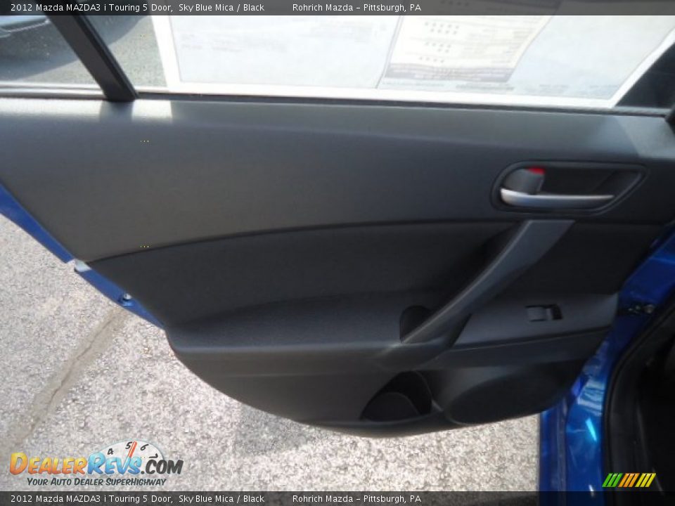 2012 Mazda MAZDA3 i Touring 5 Door Sky Blue Mica / Black Photo #13