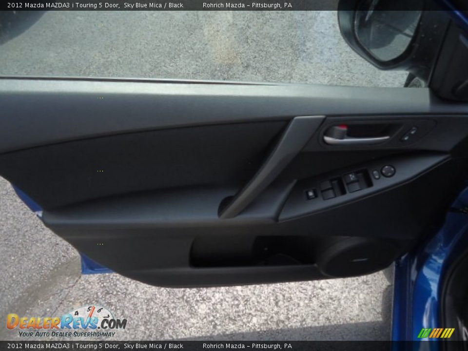 2012 Mazda MAZDA3 i Touring 5 Door Sky Blue Mica / Black Photo #14