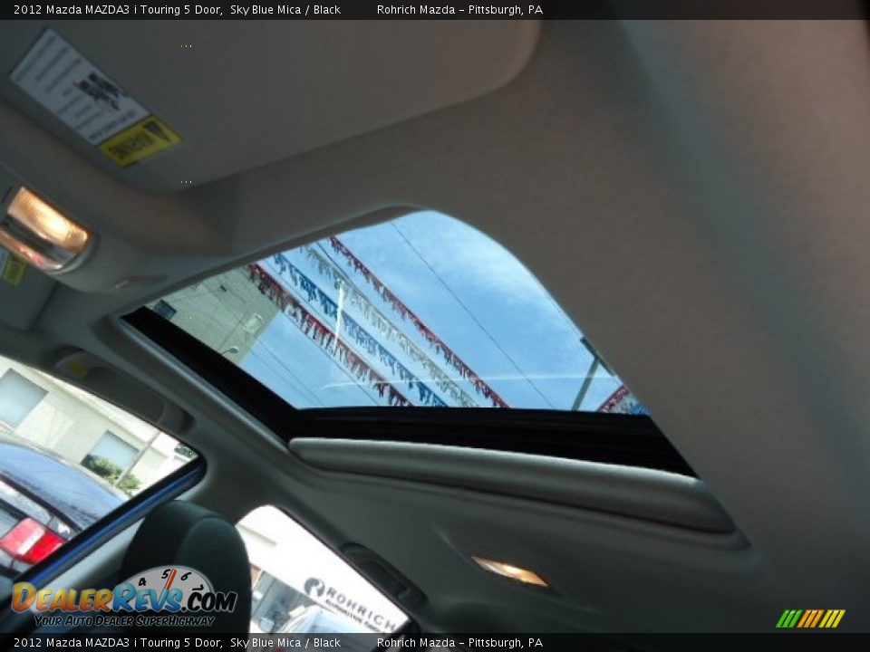 2012 Mazda MAZDA3 i Touring 5 Door Sky Blue Mica / Black Photo #15