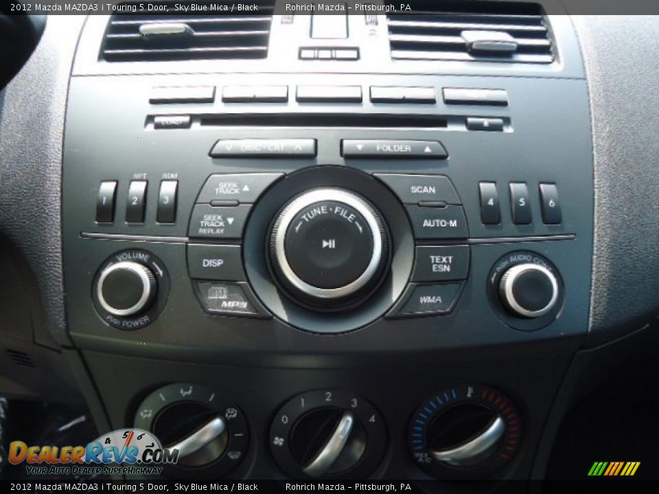 2012 Mazda MAZDA3 i Touring 5 Door Sky Blue Mica / Black Photo #19