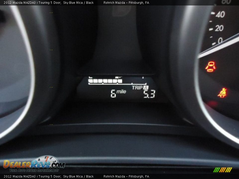 2012 Mazda MAZDA3 i Touring 5 Door Sky Blue Mica / Black Photo #20