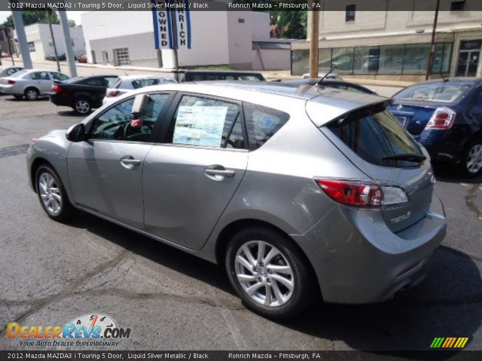2012 Mazda MAZDA3 i Touring 5 Door Liquid Silver Metallic / Black Photo #3