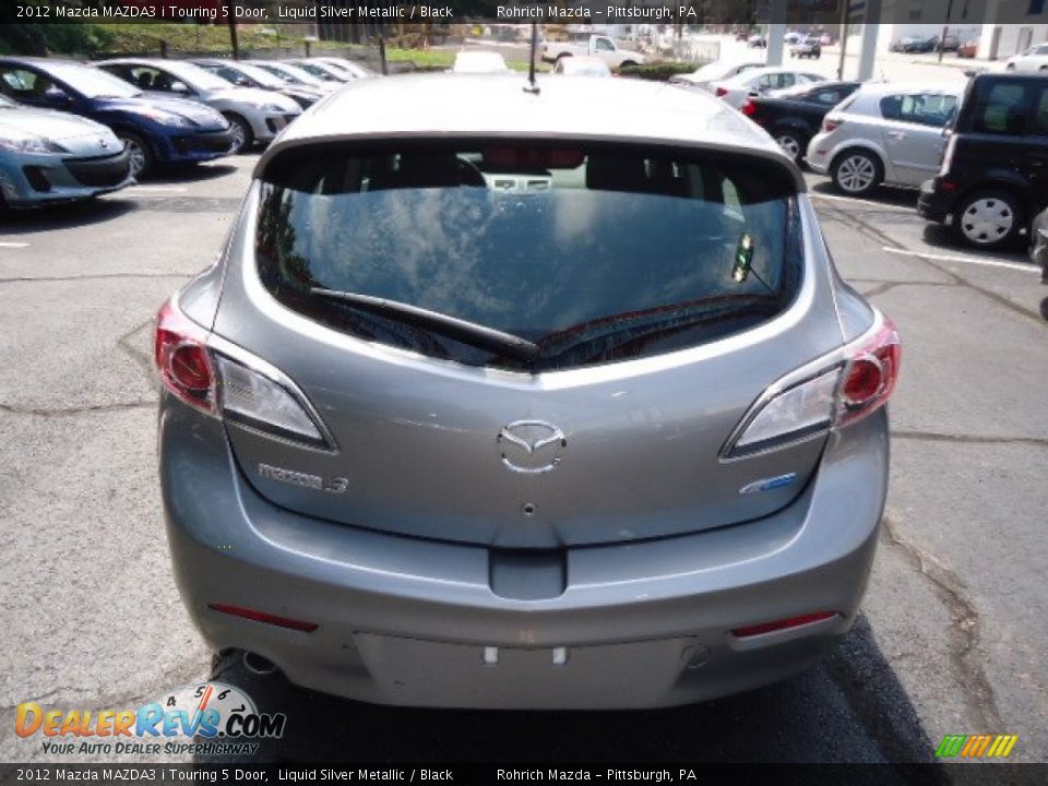 2012 Mazda MAZDA3 i Touring 5 Door Liquid Silver Metallic / Black Photo #4