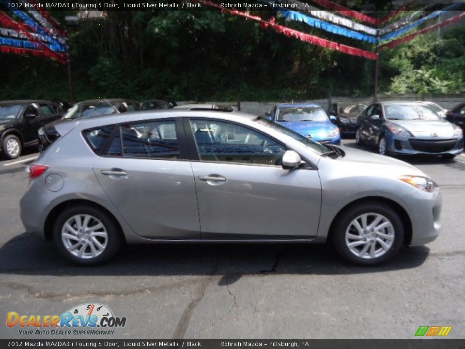 2012 Mazda MAZDA3 i Touring 5 Door Liquid Silver Metallic / Black Photo #6