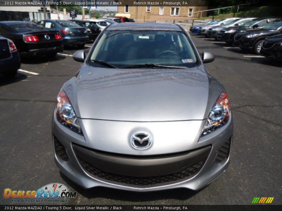 2012 Mazda MAZDA3 i Touring 5 Door Liquid Silver Metallic / Black Photo #8