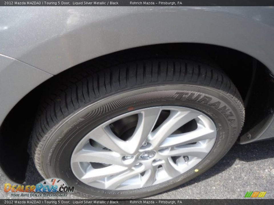2012 Mazda MAZDA3 i Touring 5 Door Liquid Silver Metallic / Black Photo #9