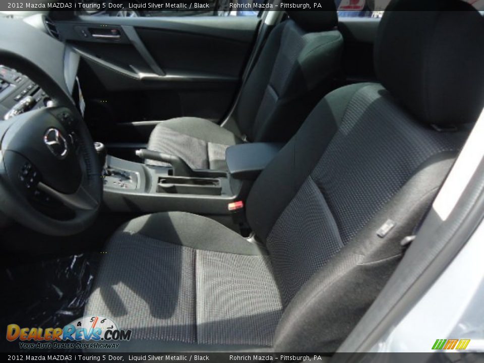 2012 Mazda MAZDA3 i Touring 5 Door Liquid Silver Metallic / Black Photo #10