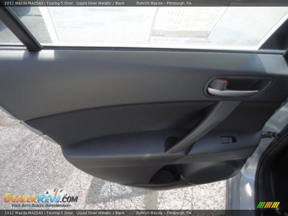 2012 Mazda MAZDA3 i Touring 5 Door Liquid Silver Metallic / Black Photo #13