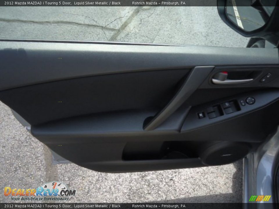 2012 Mazda MAZDA3 i Touring 5 Door Liquid Silver Metallic / Black Photo #14