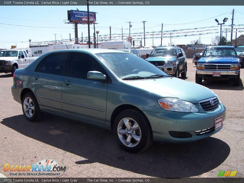 2005 Toyota Corolla LE Cactus Mica / Light Gray Photo #3