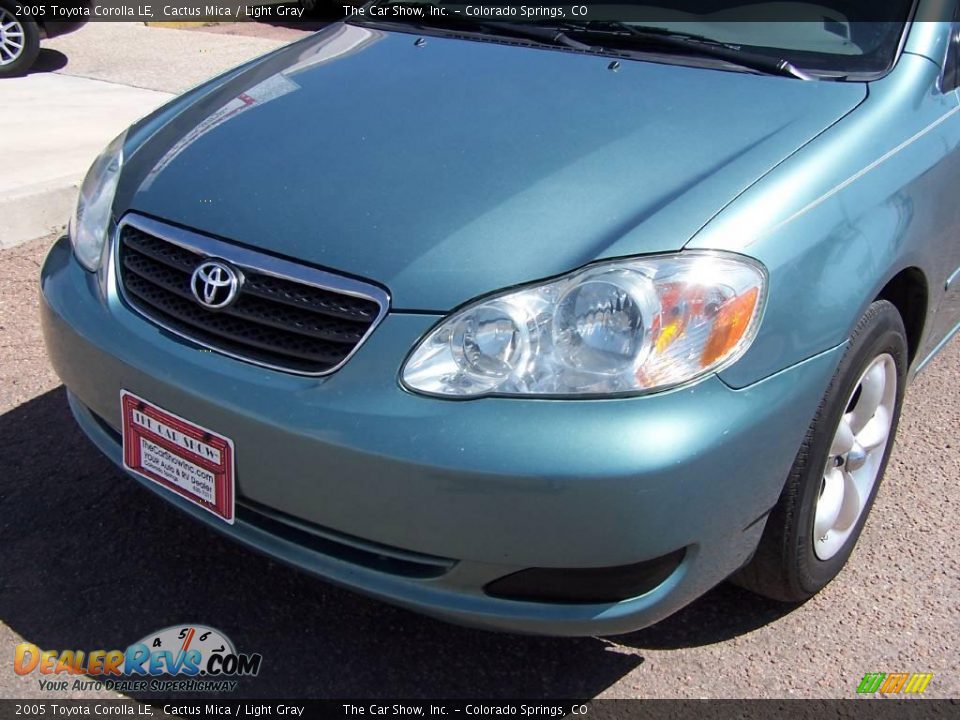 2005 Toyota Corolla LE Cactus Mica / Light Gray Photo #16