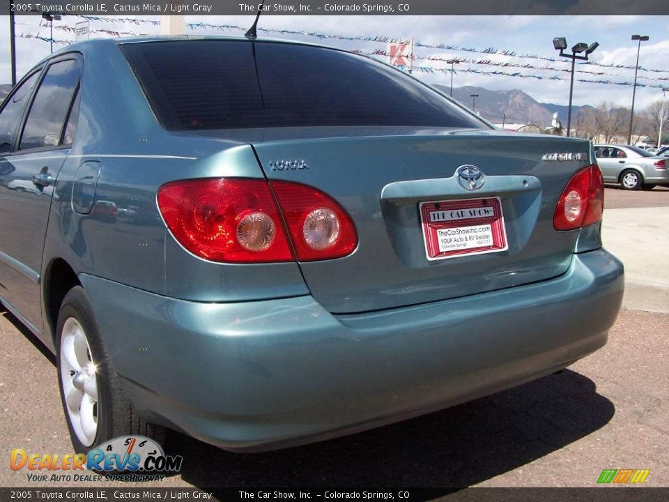 2005 Toyota Corolla LE Cactus Mica / Light Gray Photo #19