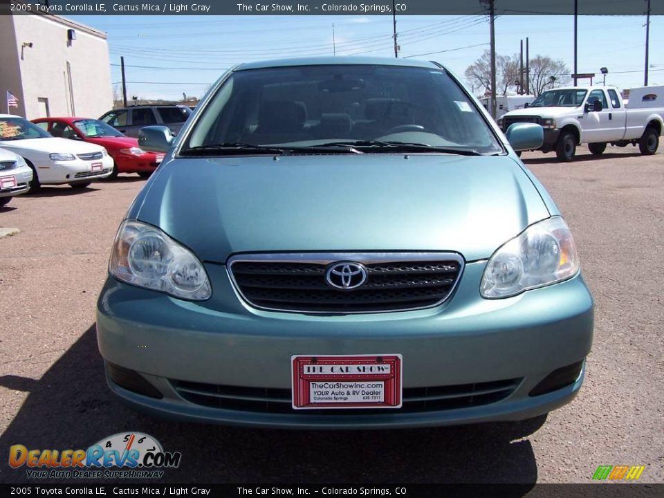 2005 Toyota Corolla LE Cactus Mica / Light Gray Photo #25