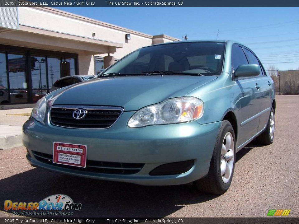 2005 Toyota Corolla LE Cactus Mica / Light Gray Photo #26