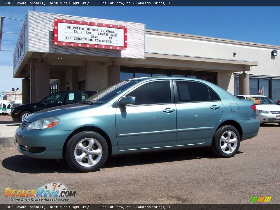 2005 Toyota Corolla LE Cactus Mica / Light Gray Photo #27