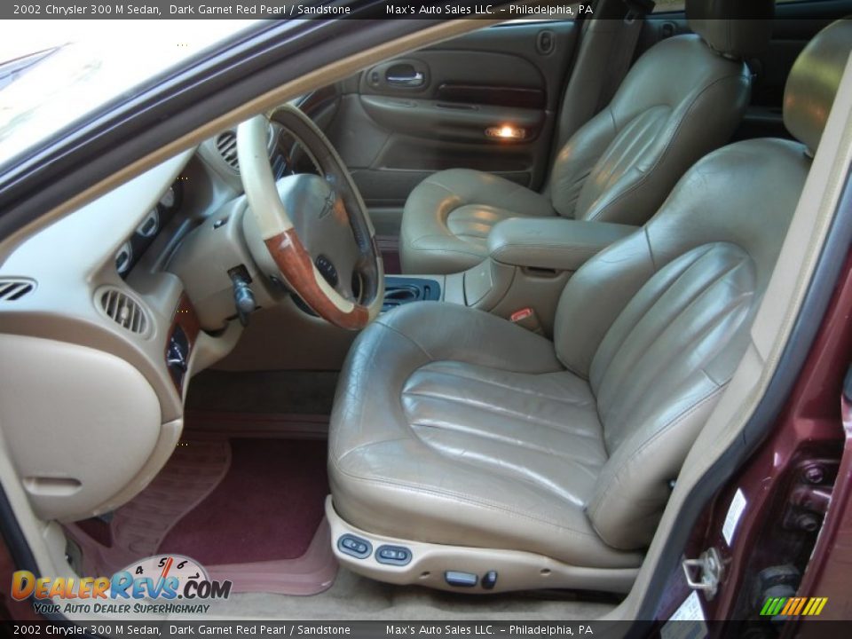 2002 Chrysler 300 M Sedan Dark Garnet Red Pearl / Sandstone Photo #3