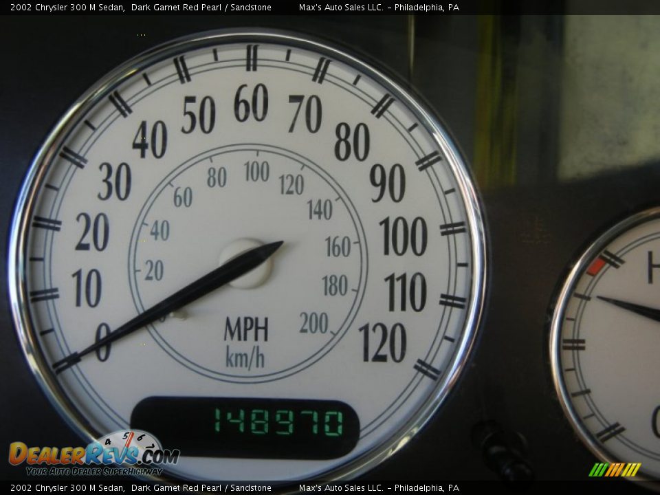 2002 Chrysler 300 M Sedan Dark Garnet Red Pearl / Sandstone Photo #6