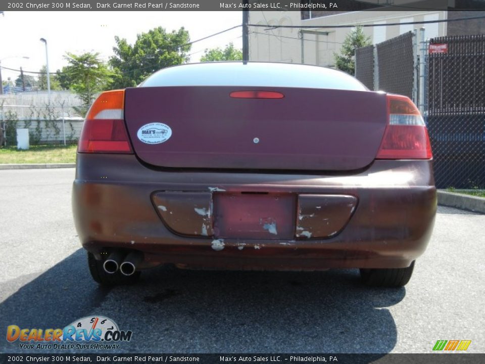 2002 Chrysler 300 M Sedan Dark Garnet Red Pearl / Sandstone Photo #12