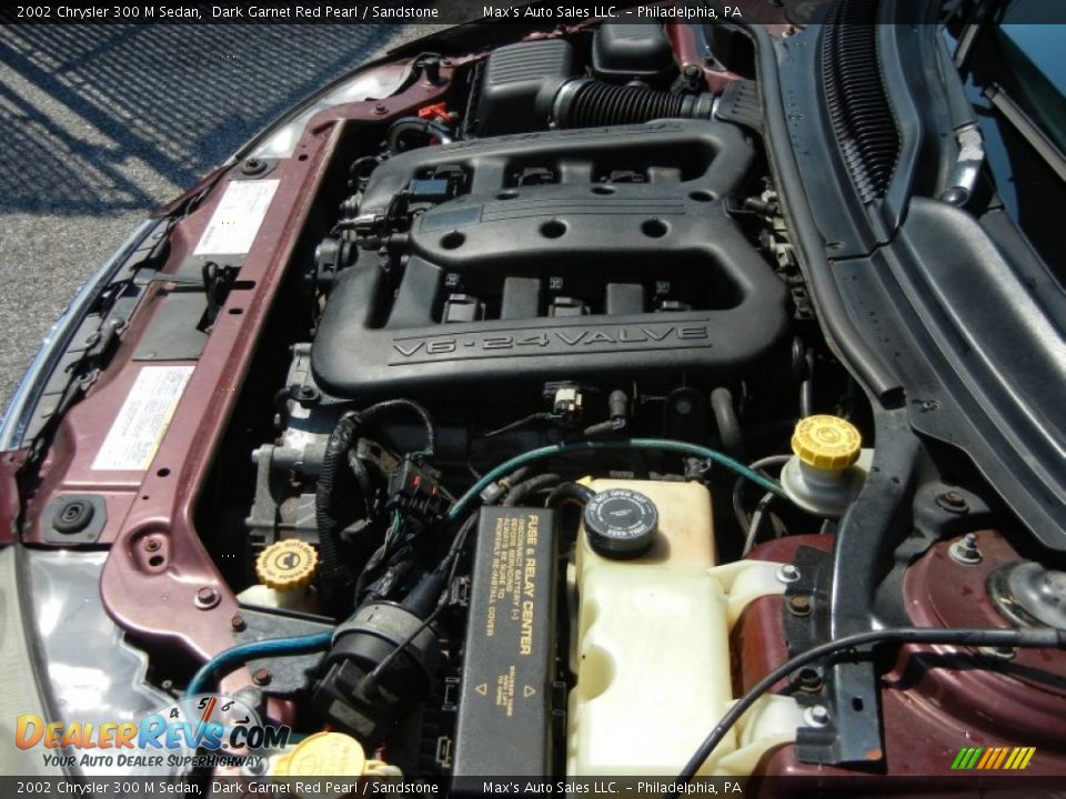 2002 Chrysler 300 M Sedan Dark Garnet Red Pearl / Sandstone Photo #16