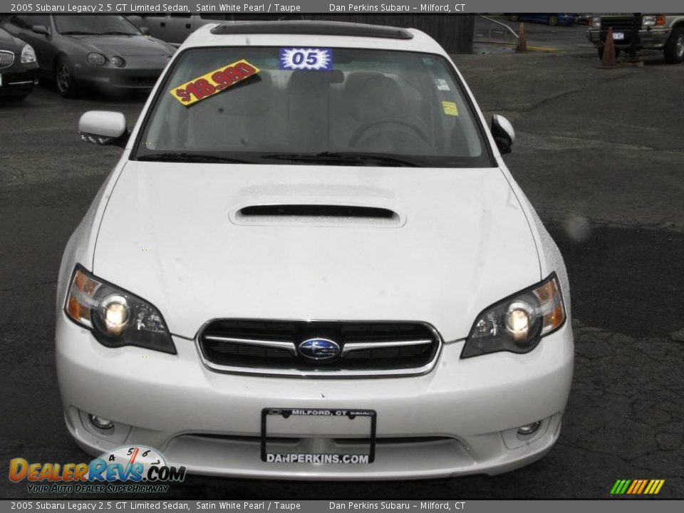 2005 Subaru Legacy 2.5 GT Limited Sedan Satin White Pearl / Taupe Photo #2