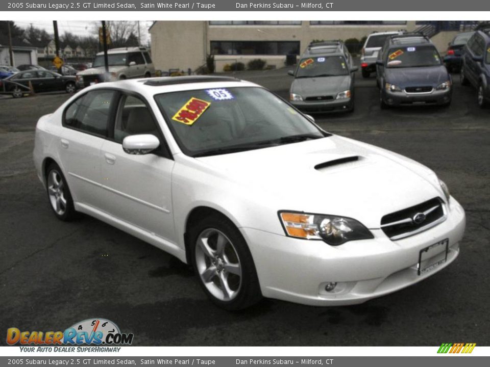 2005 Subaru Legacy 2.5 GT Limited Sedan Satin White Pearl / Taupe Photo #3