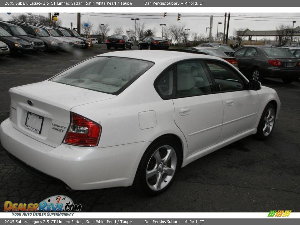 2005 Subaru Legacy 2.5 GT Limited Sedan Satin White Pearl / Taupe Photo #5