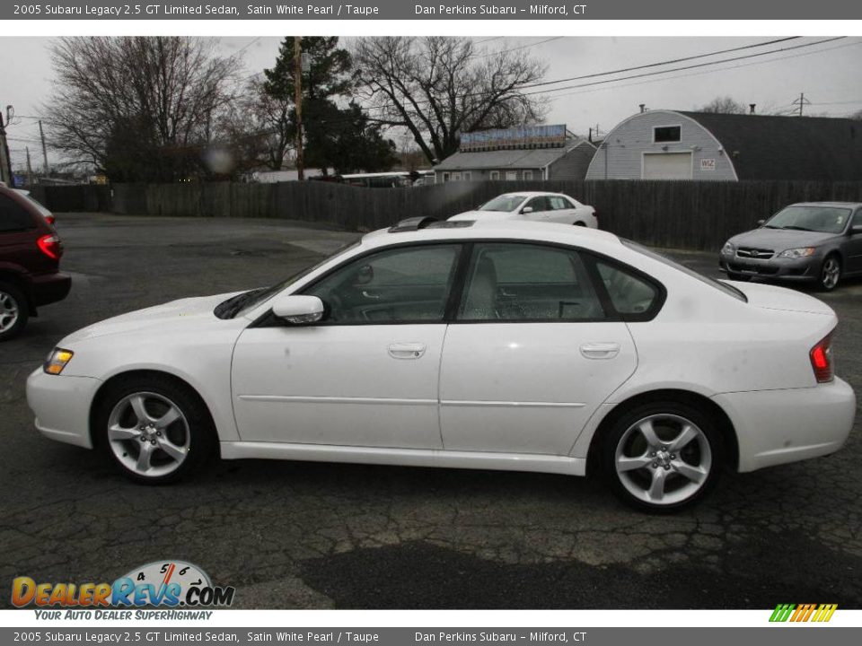 2005 Subaru Legacy 2.5 GT Limited Sedan Satin White Pearl / Taupe Photo #7