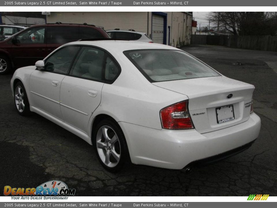 2005 Subaru Legacy 2.5 GT Limited Sedan Satin White Pearl / Taupe Photo #8