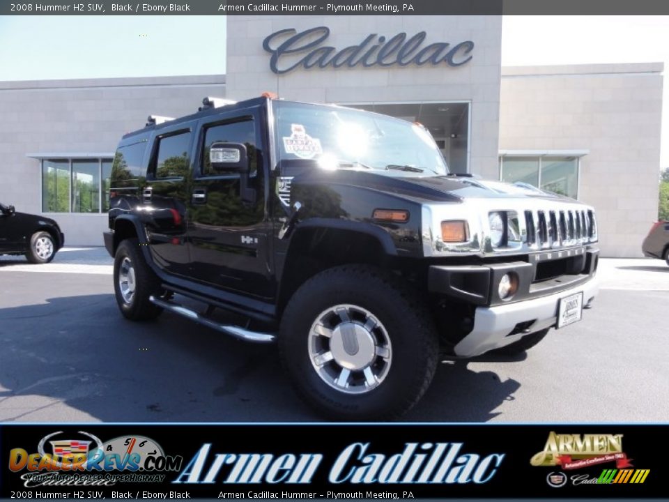 2008 Hummer H2 SUV Black / Ebony Black Photo #1