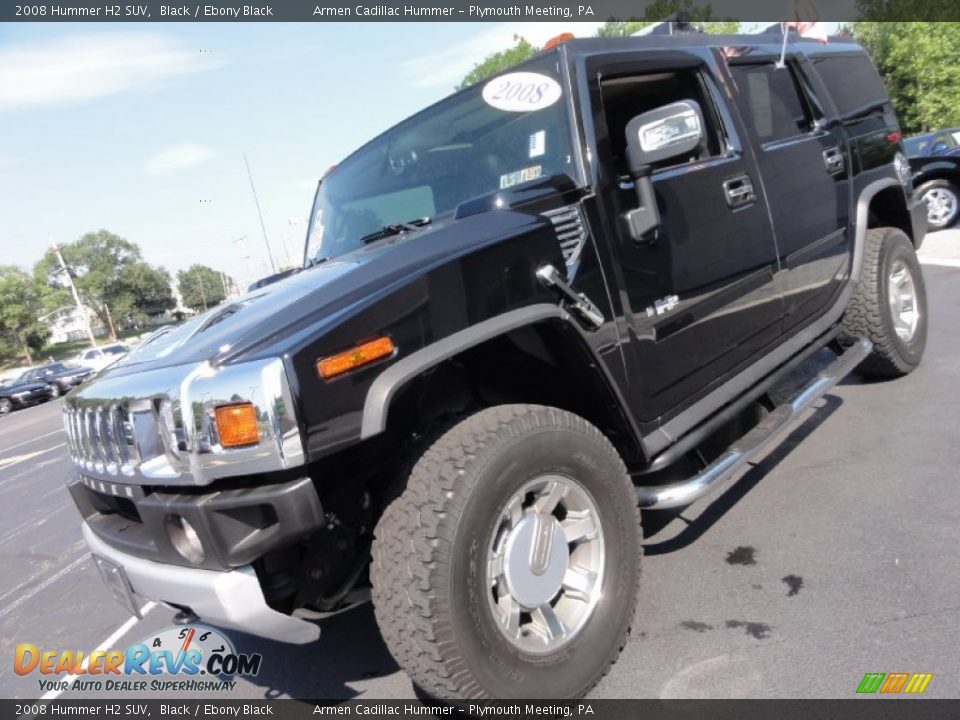 2008 Hummer H2 SUV Black / Ebony Black Photo #3