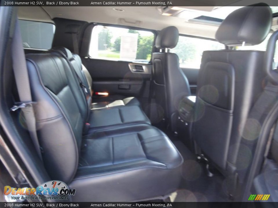 Ebony Black Interior - 2008 Hummer H2 SUV Photo #24