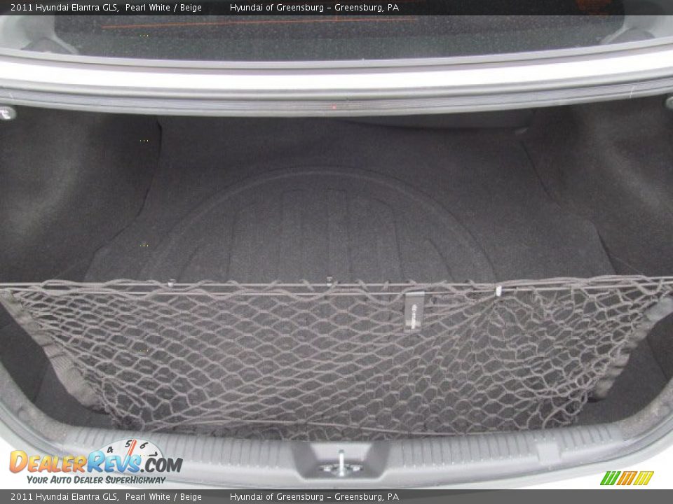 2011 Hyundai Elantra GLS Pearl White / Beige Photo #21