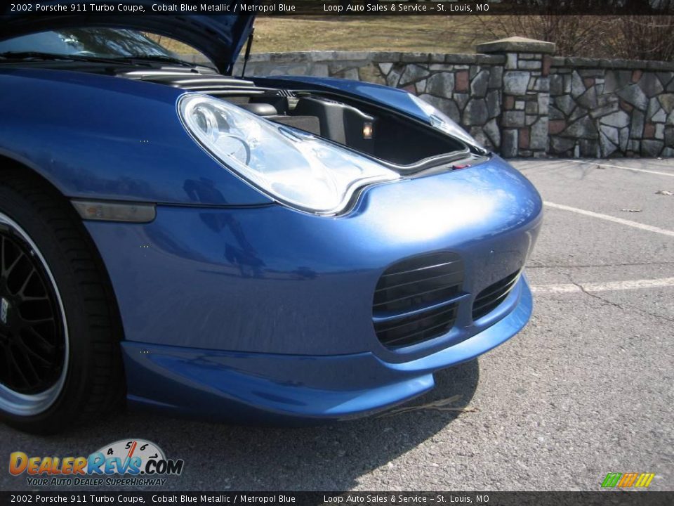 2002 Porsche 911 Turbo Coupe Cobalt Blue Metallic / Metropol Blue Photo #25