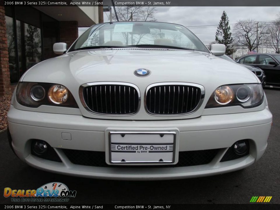 2006 BMW 3 Series 325i Convertible Alpine White / Sand Photo #3