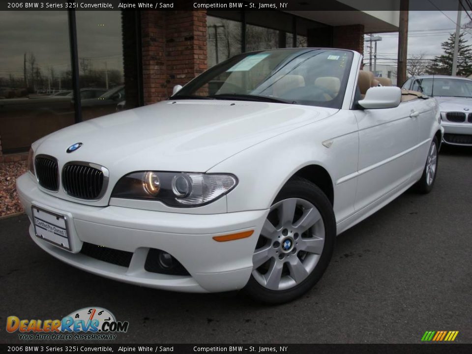 2006 BMW 3 Series 325i Convertible Alpine White / Sand Photo #4