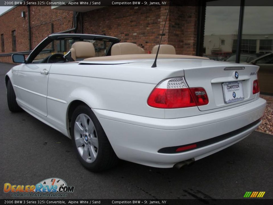 2006 BMW 3 Series 325i Convertible Alpine White / Sand Photo #5