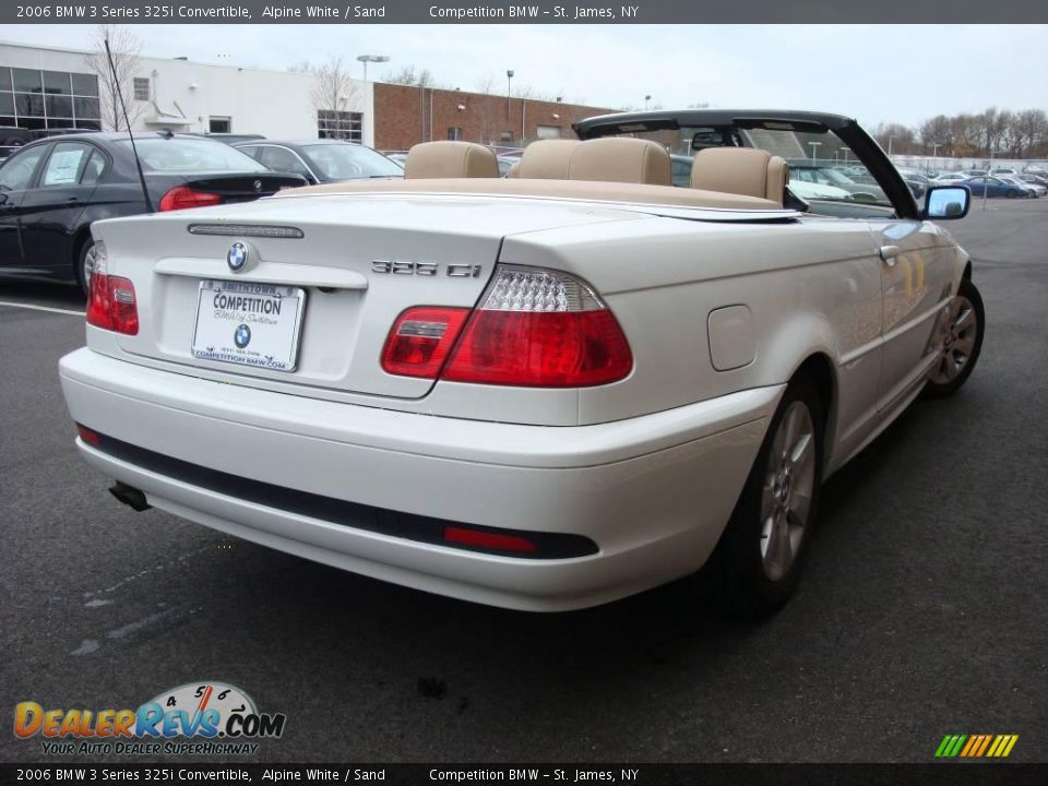 2006 BMW 3 Series 325i Convertible Alpine White / Sand Photo #7