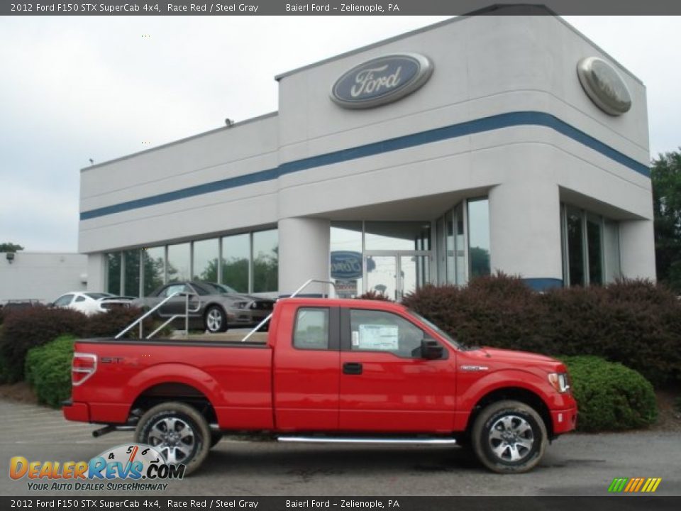2012 Ford F150 STX SuperCab 4x4 Race Red / Steel Gray Photo #1