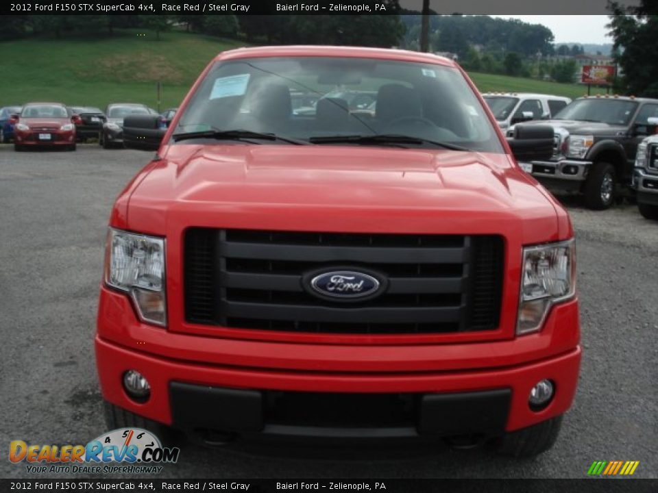 2012 Ford F150 STX SuperCab 4x4 Race Red / Steel Gray Photo #3