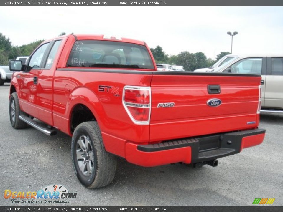 2012 Ford F150 STX SuperCab 4x4 Race Red / Steel Gray Photo #6
