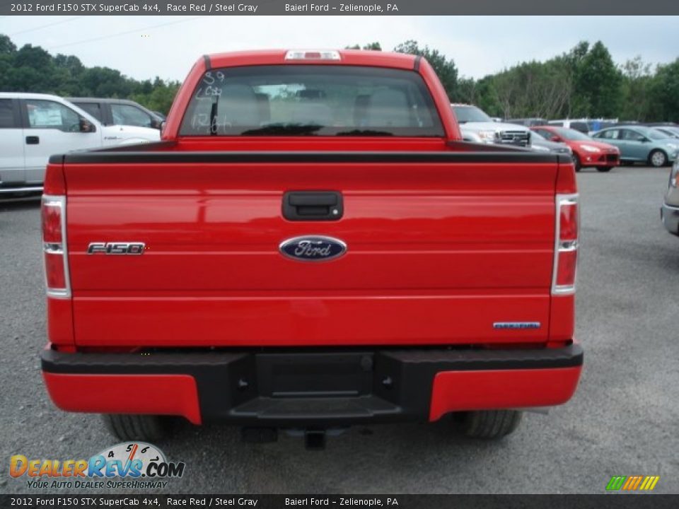 2012 Ford F150 STX SuperCab 4x4 Race Red / Steel Gray Photo #7