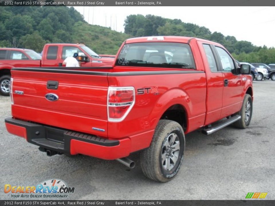 2012 Ford F150 STX SuperCab 4x4 Race Red / Steel Gray Photo #8