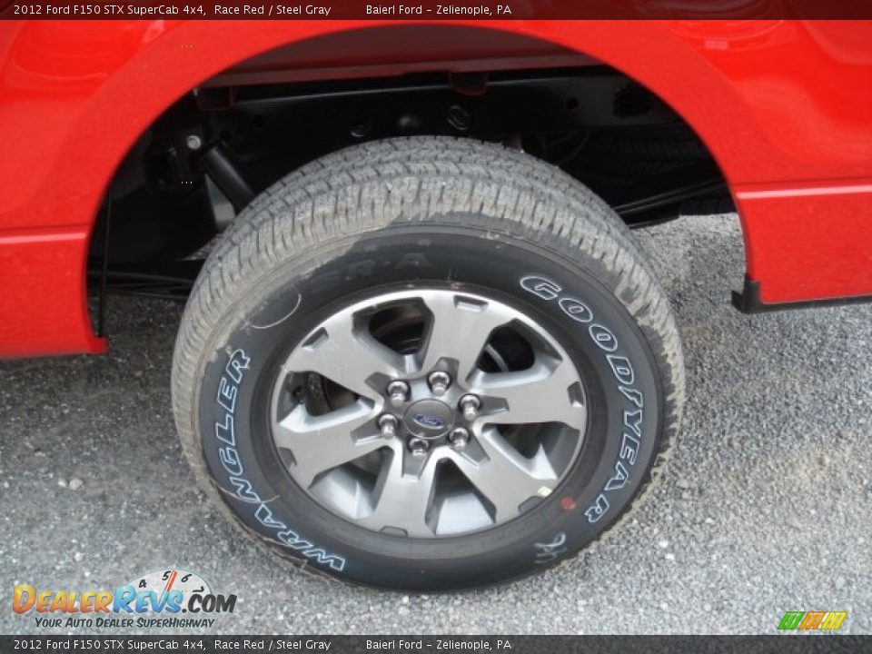 2012 Ford F150 STX SuperCab 4x4 Race Red / Steel Gray Photo #9