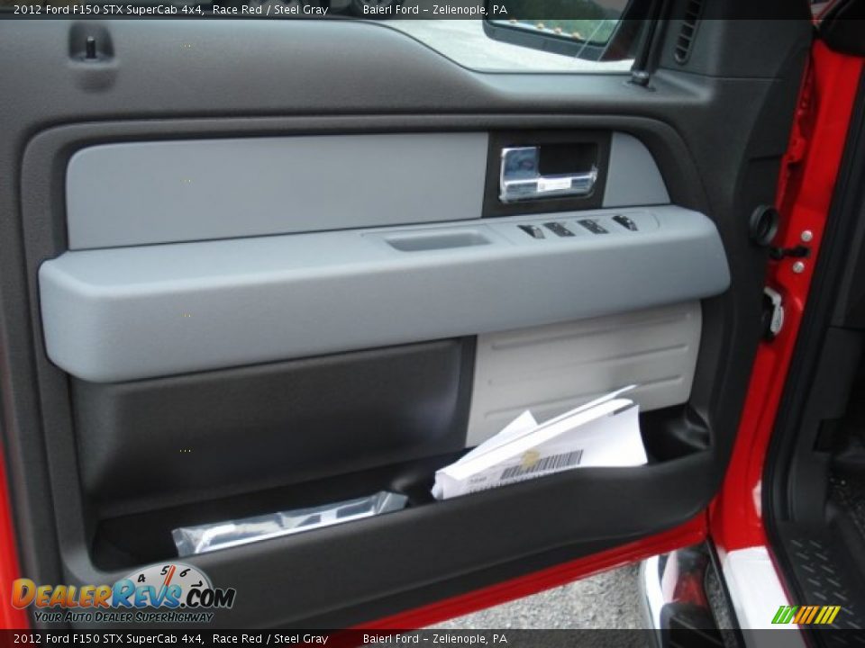 2012 Ford F150 STX SuperCab 4x4 Race Red / Steel Gray Photo #12
