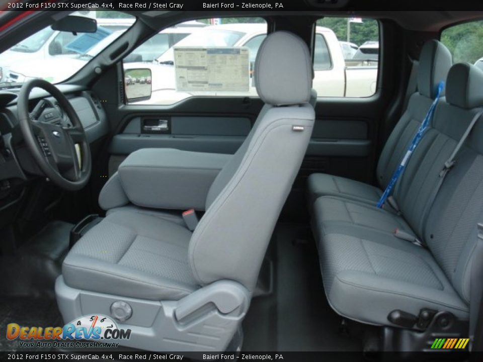 2012 Ford F150 STX SuperCab 4x4 Race Red / Steel Gray Photo #14